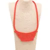 체인 여성용 고무 로프 체인 목걸이 고스 액세서리 수제 스웨터 초커 힙합 보석 개인화