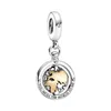 Real 925 Sterling Silver Globe Fox Rabbit Charm Fit Fit original Pandora Bracelet Jóias DIY para mulheres frete grátis