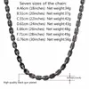 Chaînes Collare Câble Link Chaîne Collier Hommes Or / Argent / Noir Couleur Gros Bijoux DIY Pour N035