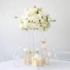 Декоративные цветы 50 см роскошные свадебные столы Центральные элементы цветочный мяч роза орхидея детское дыхание горджи