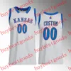 NCAA College 4 Kansas Jayhawks Basketball Jersey Ochai Agbi Grady Dick Jalen Wilson Bobby Pettiford Jr Harris McCullar Udeh Adams