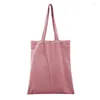 Shopping Bags DIY Hand Painted Shoulder Bag Solid Color Handbag Large Capacity Tote All-match For Outdoor Activities Drop