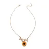Pendant Necklaces Creative Jewelry Pearl Sun Flower Necklace Femininity Fashion Sunflower Girl Gift