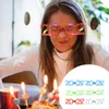 Décoration de fête 6 pièces 2023 ans, lunettes clignotantes LED, accessoires Po intéressants