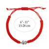 Strand Simple chaîne rouge Turle charme fil Bracelet pour hommes femmes bijoux faits à la main cheville réglable