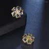 Orecchini a bottone Bettyue Orecchini a forma di fiore piccoli e carini per donne e ragazze Affascinante decorazione con zirconi cubici alla moda a cinque colori