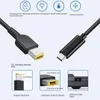 Datorkablar USB -typ C PD -laddningskabelkabel för Lenovo ThinkPad Laptop Charger 65W 20V till DC Power Jack Adapter 1.5m