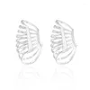 Boucles d'oreilles en acier inoxydable pour femmes, manchettes d'oreilles, feuilles, Clips Non perforants, faux Cartilage, bijoux tendance, cadeau, vente en gros, 2023