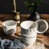 Cups Saucers Antowall Japanse theekop retro huishouden creatieve keramische theekopjes hoog niveau liefhebbers drinken drinken