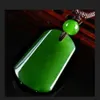 Collier pendentif en jade vert naturel pendentifs en jade carré colliers pour hommes femmes jadéite jade bijoux collier femmes envoyer chaîne 4 5268817