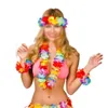 Decorative Flowers & Wreaths Hawaiian Flower Leis Garland Necklace Party Hawaii Beach Fun Luau Wedding