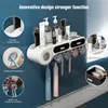 Toothbrush Holders Joybos Bathroom Holder 5 in 1 Storage Rack Automatic Toothpaste Squeezer Dispenser Accessories 230217