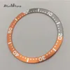 Kits de réparation de montres Outils Orange Gris Plat 38mm 31.5mm Fit SKX007 SKX009 Alliage Aluminium Lunette Insert Anneau CaseRepair Hele22