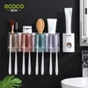 Toothbrush Holders ECOCO Bathroom Organizer Electric Wall Accessories Set Home 230217