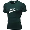 Men Compression Running T Shirt Fitness Tight Sport Tshirt Training Jogging Shirts Gym Sportswear Quick Dry Brand LOGO Print