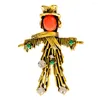 Brosches Cindy Xiang Rhinestone Scarecrow for Women Fashion Figure Style HESKRY ​​HESD PIN PIN Vintage Accessories High Quality