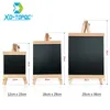 Blackboards Xindi 20*36cm MDF Desktop Bulletin Blackboard Pine Wood Easel Chalk Board Kids Wooden Chalkboard Drawing Boards BB72 230217