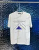 Xinxinbuy Hombres diseñador Camiseta camiseta 23ss París montaña Letras imprimir manga corta algodón mujeres blanco negro Beige XS-XL