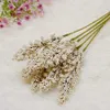 Decorative Flowers Wreaths 6pcs Bundle Artificial Vanilla Spike Foam Flowers Mini Berry Fake Plant for Home Wedding Decoration Silk Decor Bouquet OT202 T230217