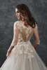 Abito da sposa ANGELSBRIDEP 2 STORE Garza sexy Maniche lunghe Pulito senza schienale Coltiva la moralità Mostra i bottoni di tipo sottile sul retro