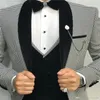 Erkekler Suits İtalyan Tasarımı 3 Parça Resmi Erkekler Takım Slim Fit Party Prom Houndstoothstooth Damat Düğün Adam Blazer Smokin