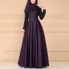 출산 드레스 출산 드레스 드레스 여성 무슬림 Kaftan 아랍 jilbab abaya 이슬람 레이스 스티칭 맥시 세련된 2023 트렌디 한 Sukienka