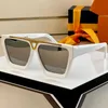 Mens lyxiga solglasögon Z1811e Fashion Classic Square Marble Block Frame Mens Man Designer Sun Glasögon Driving Vacation Anti-UV400 High Quality With Original Box