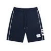 2023 Summer Men's Sports Shorts Fashion Casual Shorts Letter M￶nster Tryckt Bomullshorts M￤ns sportbyxor Jogging Pants White Blue Grey 3 F￤rger