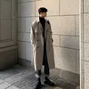 Men's Trench Coats 2023 Brand Fashion Overcoat Windbreaker Long Outer Korean Clothing Men Autumn Men's Coat Wear Male For Streetwear