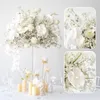 Decorative Flowers 50CM Luxury Wedding Table Centerpieces Floral Ball Rose Orchid Baby Breath Hydrangea Flower Event Party Store Decor Prop