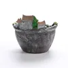 Succulent Pot Ceramic Flowing Glaze Base Set Succulent Cactus Plant Pot Flower Pots Container Planter Vases Gift Idea