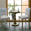 Chaves de cadeira Chaves de páscoa ovo azul de madeira capa de grão de jantar spandex sede de assento em casa decoração de decoração de decoração de capa