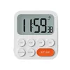 Kitchen Timers Desktop Adjustable Portable Alarm Clock Tool Counts Down Up Digital Timer Home Magnetic LCD Display For Kids ABS 230217