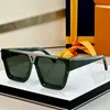 Mens lyxiga solglasögon Z1811e Fashion Classic Square Marble Block Frame Mens Man Designer Sun Glasögon Driving Vacation Anti-UV400 High Quality With Original Box