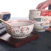 Kommen fanity Japanse onderglazuur handgeschilderde 7-inch keramisch huishouden ramen bowl soep commercieel restaurant noedel groot i