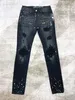 2023 primavera grande Jeans firmati skinny strappati strappati da uomo ~ Jeans TAGLIA USA 28-38 ~ pantaloni denim causali da motociclista motociclista slim di alta qualità jeans hip hop