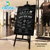 Blackboards 60*90cm مطعم قائمة الطباشير السبورة المغناطيسية Blackboard Pine Mdf Wood Frame Frame Black Blacks with Easel Factory Sell 230217