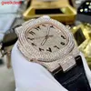 Armbandsur Luxury Custom Bling Iced Out Watches White Gold Plated Moiss Anite Diamond Watchess 5A High Quality Replication Mechanical RTPR