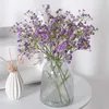 Fiori decorativi ghirlande 5/1 pcs Gypsopila fiore artificiale bianco rosa blu blu respiro bouquet di plastica per casa decorativa per matrimoni fai da te decorazione