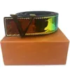 Senior Fashion Designer Women's Smooth Buckle Section Casual Business Men's Design Imitation 38mm Belt Box