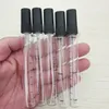 500pcs/lot 2ml 3ml 5ml 10ml Portable Perfume Bottle Empty Transparent Glass Sample Perfume Spray Bottle for Travel