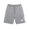2023 Summer Men's Sports Shorts Fashion Casual Shorts Letter M￶nster Tryckt Bomullshorts M￤ns sportbyxor Jogging Pants White Blue Grey 3 F￤rger