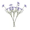 Ghirlande di fiori decorativi 52 cm Piccola margherita artificiale 5 Crisantemo olandese Camomilla Bouquet di fiori Decorazione della casa di nozze Fiore finto T230217