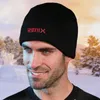 Casquettes de cyclisme bonnet tricoté polaire doublé tricot chapeau avec affichage de la température bonnets à revers crâne chaud Ski chapeaux unisexe épais doux