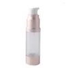 Storage Bottles 50pcs/lot 15ml Mini Duckbill Rose Gold AS Airless Bottle Vacuum Pump Lotion Spray Used For Sample Skincare