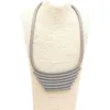 체인 여성용 고무 로프 체인 목걸이 고스 액세서리 수제 스웨터 초커 힙합 보석 개인화