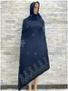 Etniska kläder 2023Latest Cotton Soft Scarf Kashkha Scarfs For African Muslim Women Dubai Be Big Shawls With Rhinestones 180 120cm