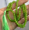 Chains Fashion Jewelry 6mm Tibetan Buddhism 108 Emerald Gem Stone Prayer Bead Mala Necklace