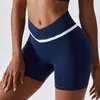 Women's Shorts ASHEYWR Women Cross High Waist Workout Quick Dry Elastic Push Up Short Pants Skinny Spandex Fitness Nudity Female