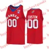 NCAA College 4 Kansas Jayhawks Basketball Jersey Ochai Agbi Grady Dick Jalen Wilson Bobby Pettiford Jr Harris McCullar Udeh Adams